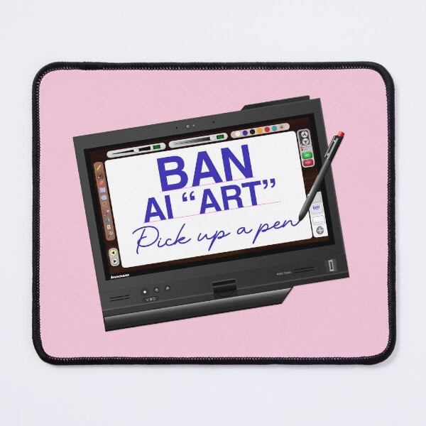 Item preview, Ban AI Art, pick up a pen designed and sold by Sara's Café.