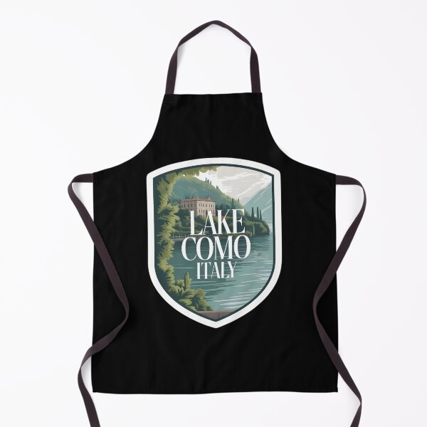 Item preview, Lake Como Italy Shield – Scenic Vintage Travel Design designed and sold by VividOrganica.