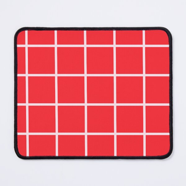 Item preview, Red Grid Pattern – Modern Geometric Holiday Design designed and sold by NicolaZhukov.