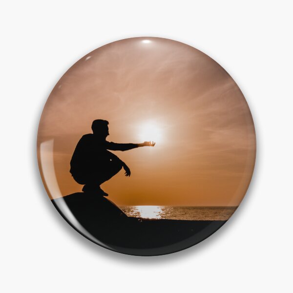 Item preview, Man Silhouette Holding the Sun - Power and Control Concept designed and sold by MDB_Shop.