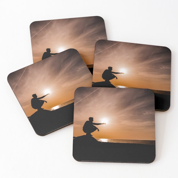Item preview, Man Silhouette Holding the Sun - Power and Control Concept designed and sold by MDB_Shop.
