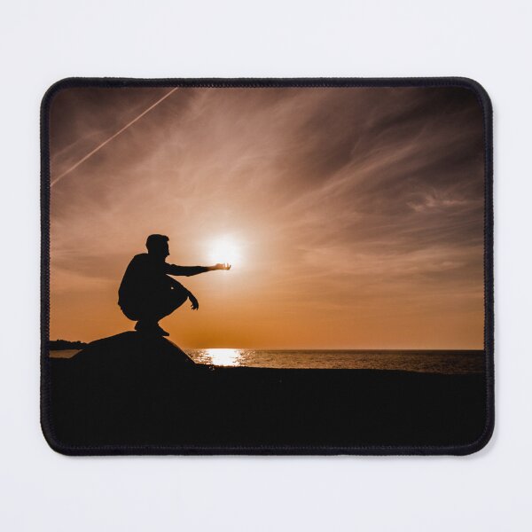 Item preview, Man Silhouette Holding the Sun - Power and Control Concept designed and sold by MDB_Shop.