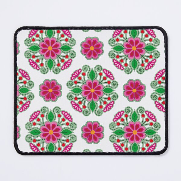 Item preview, Ecuador floral repeat pattern designed and sold by ChimaHome.