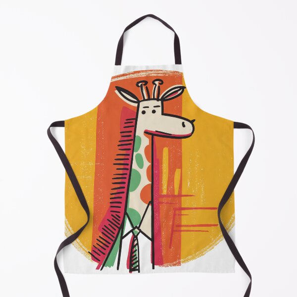 Item preview, Dapper Giraffe in a Tie – Whimsical Jungle Chic designed and sold by ForeverPrintsOK.