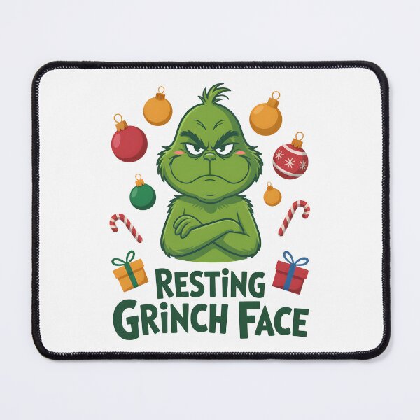 Item preview, Resting Grinch Face designed and sold by SignumShop.