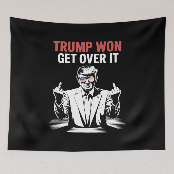 Item preview, Trump Won Get Over It Patriotic Pro Trump Anti kamala  designed and sold by GGrizeldaRivas.