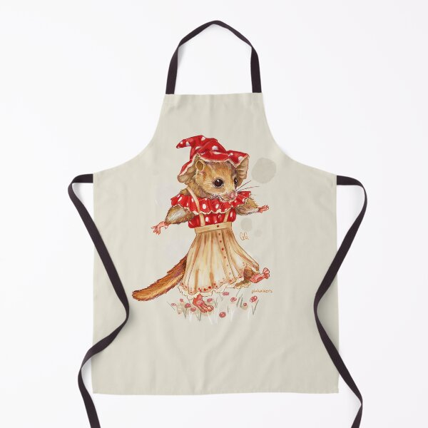 Item preview, Vintage Hazel Dormouse Mushroom Costume Illustration designed and sold by pixiegutsGB.