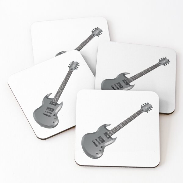 Item preview, Copie de Red NIGHT50 - Red guitar tilted 50° - 3D Rock drawing designed and sold by Marmoth Design.