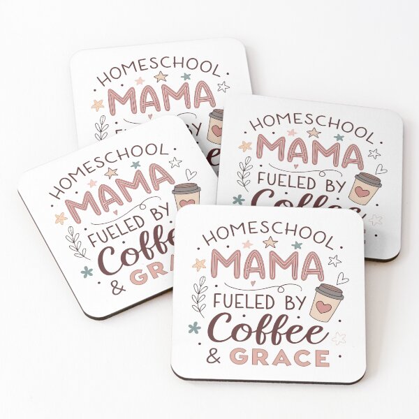 Artikelvorschau, Homeschool Mama – Angetrieben von Kaffee und Gnade entworfen und verkauft von VividOrganica.