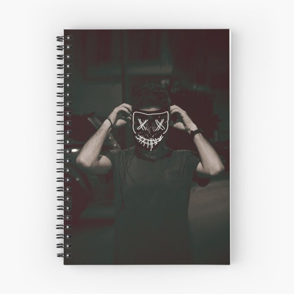 Item preview, Monochrome Purge Mask Portrait - White Neon on Dark Background designed and sold by MDB_Shop.