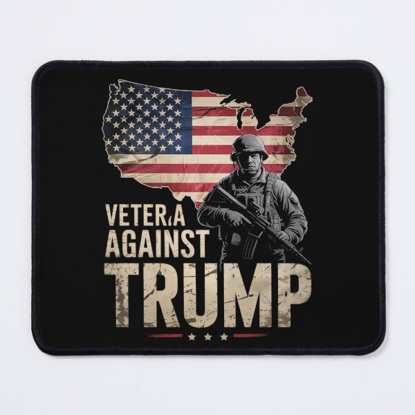 Item preview, Veterans Against Donald Trump American Flag designed and sold by GGrizeldaRivas.