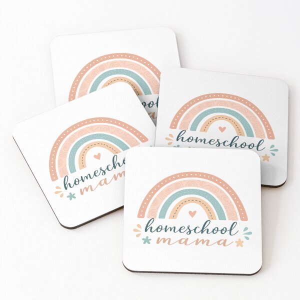 Item preview, Homeschool Mama Rainbow Retro Design designed and sold by VividOrganica.