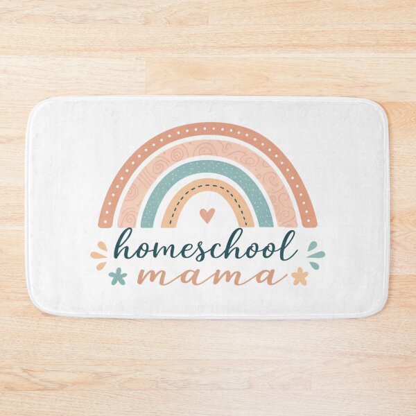 Item preview, Homeschool Mama Rainbow Retro Design designed and sold by VividOrganica.