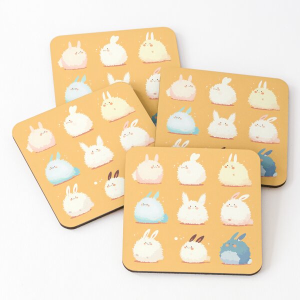 Item preview, Cute Dust Bunny – Kawaii Fluffy Cartoon Character, Pastel Vector Art, Funny Minimal Design designed and sold by Windy-market.