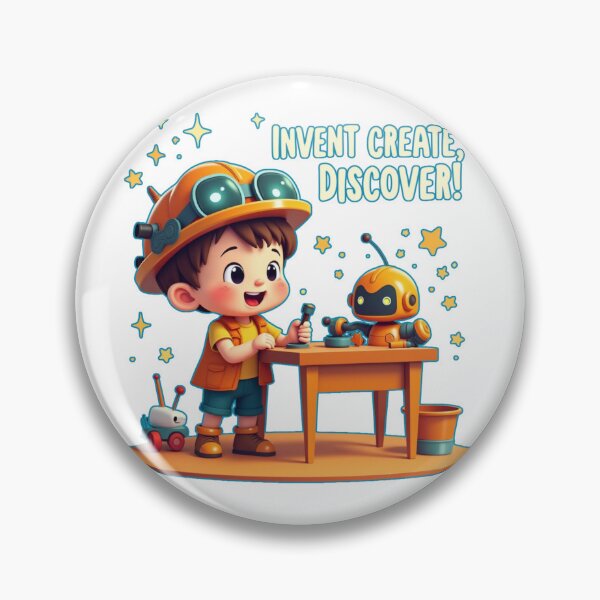 Item preview, Invent, Create, Discover!” – Cute Little Inventor Kids Design | STEM-Inspired T-Shirt, Hoodie, Mug & Gifts designed and sold by CallisC-Arts.