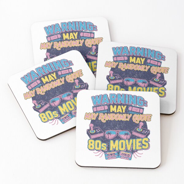 Item preview, Funny Retro Vintage 80s Movie Lover Gift Warning May Randomly Quote 80s Movies designed and sold by LuxeGraphix.