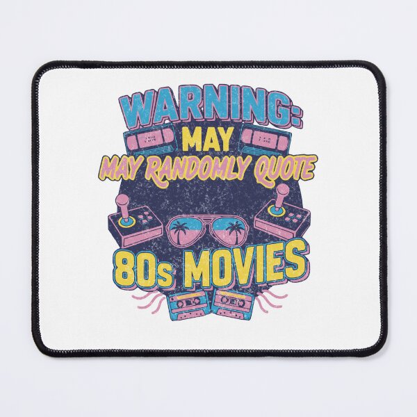 Item preview, Funny Retro Vintage 80s Movie Lover Gift Warning May Randomly Quote 80s Movies designed and sold by LuxeGraphix.