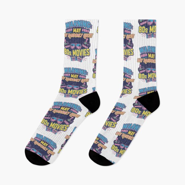Item preview, Funny Retro Vintage 80s Movie Lover Gift Warning May Randomly Quote 80s Movies designed and sold by LuxeGraphix.