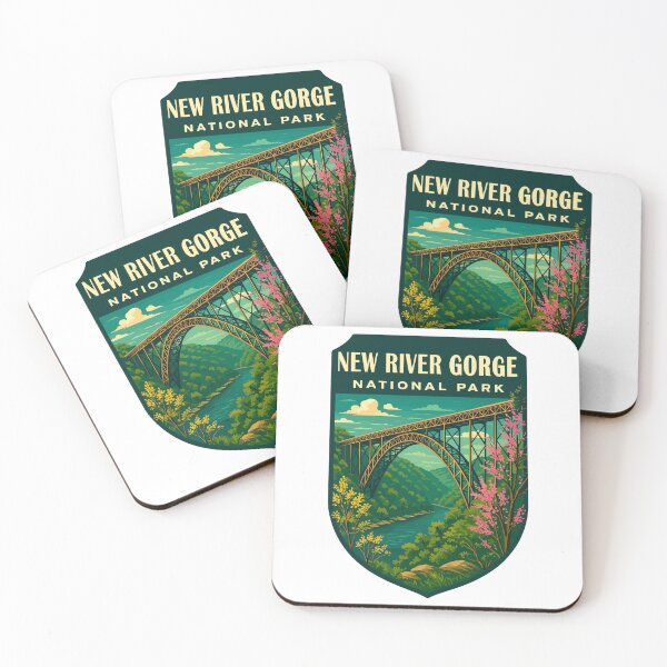 Item preview, New River Gorge National Park Retro Bridge Sticker designed and sold by Ismeal Von.