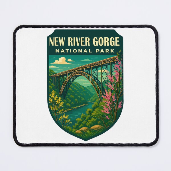Item preview, New River Gorge National Park Retro Bridge Sticker designed and sold by Ismeal Von.