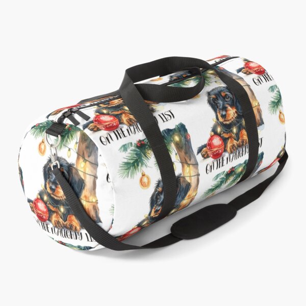 Item preview, Wire-haired dachshund under the Christmas tree on the naughty list Text designed and sold by LiskoDesign.