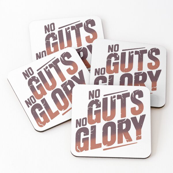 Item preview, Short Inspirational Quote, No Guts No Glory designed and sold by graphic-genie.