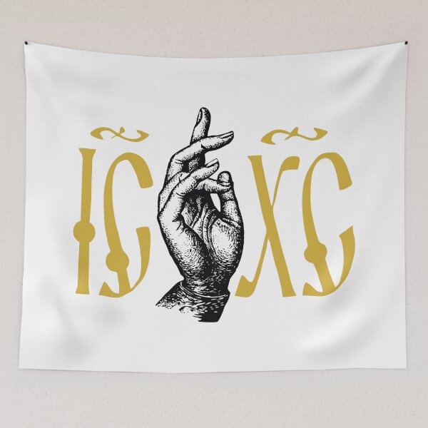 Item preview, Orthodox ICXC Christ Monogram with Blessing Hand designed and sold by Beltschazar.
