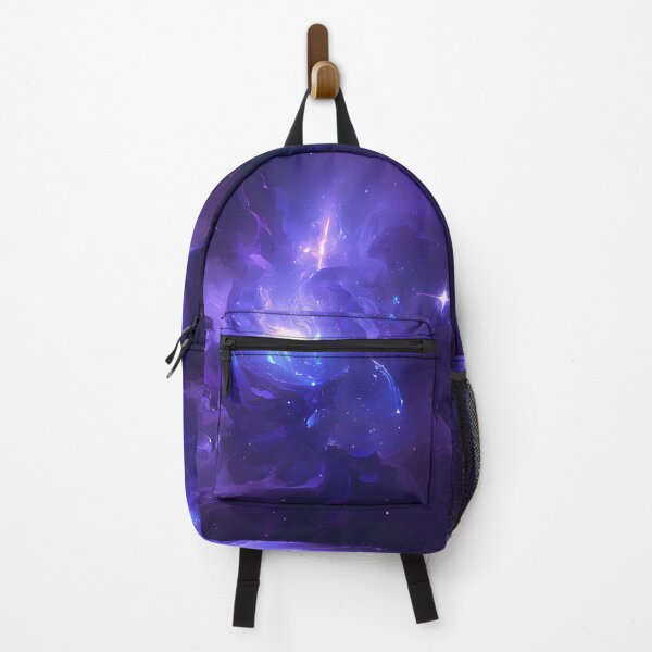 Item preview, Cosmic Swirl of Shooting Stars – Abstract Galaxy Art in Deep Purple and Blue Nebula Glow designed and sold by Windy-market.