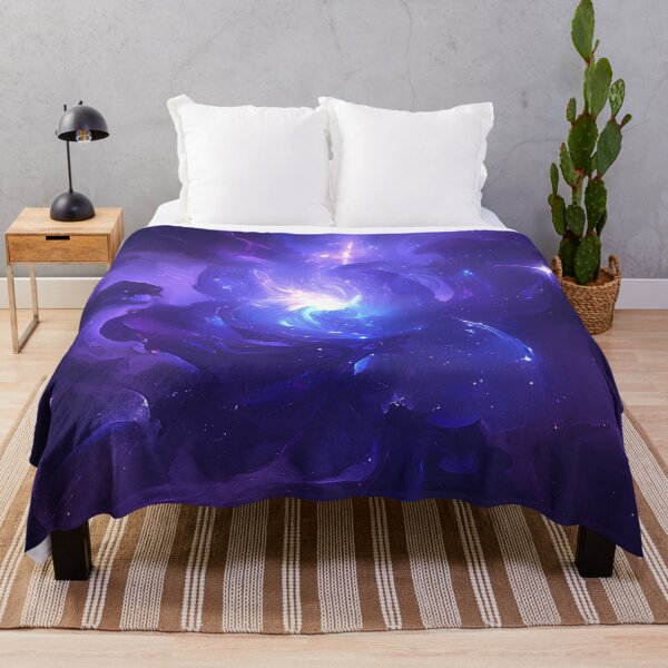 Item preview, Cosmic Swirl of Shooting Stars – Abstract Galaxy Art in Deep Purple and Blue Nebula Glow designed and sold by Windy-market.