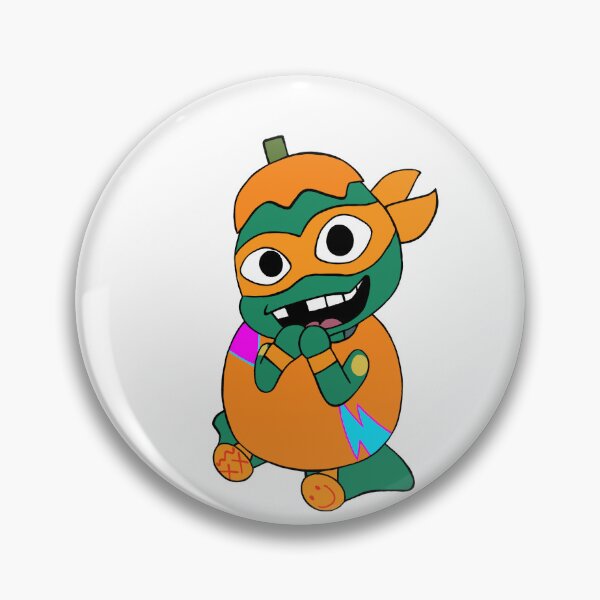 Item preview, TMNT Halloween: Rise Mikey the Pumpkin designed and sold by Leah'sArt&Stuff.
