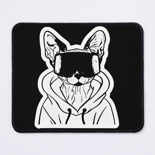 Item preview, Pit Viper Sticker / Decal - Cool Cat B&W designed and sold by sticker-vault.
