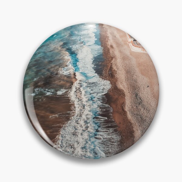Item preview, Aerial View of Coastal Beach and Turquoise Ocean Waves - Travel Drone Photo designed and sold by MDB_Shop.