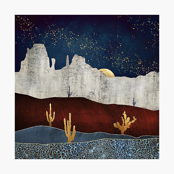 Item preview, Moonlit Desert designed and sold by spacefrogdesign.
