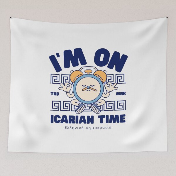 Item preview, I'm on Icarian time (Icaria Greece) designed and sold by Peerless-Prime.