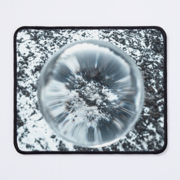 Item preview, Minimalist Snow and Rock Texture in Lensball - Abstract Radial Refraction designed and sold by MDB_Shop.