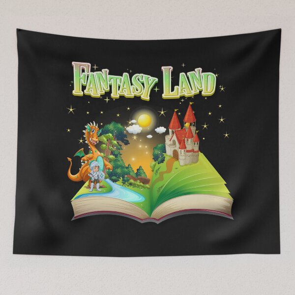 Item preview, Fantasy Land: Knight, Dragon, and Castle Pop-Up Book designed and sold by Khadigadesings.