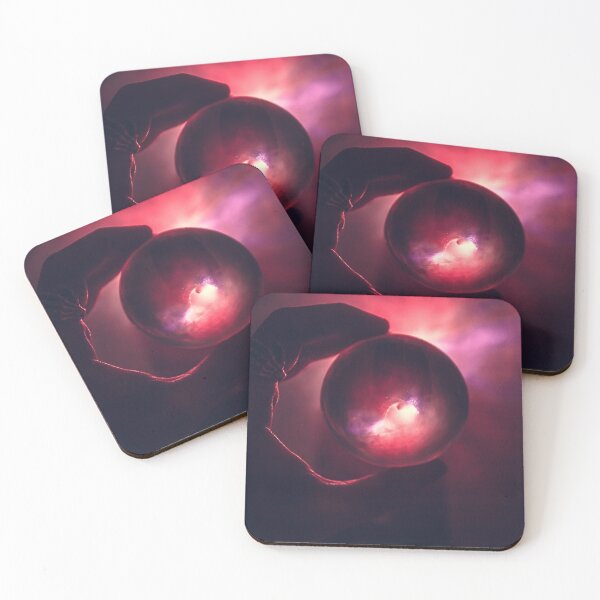 Item preview, Hand Holding Red Nebula in Crystal Ball - Magic Portal Concept designed and sold by MDB_Shop.