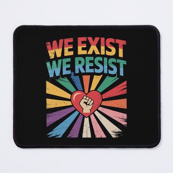 Item preview, We Exist We Resist LGBT Flag Pride Anti Trump Boho Flower designed and sold by GGrizeldaRivas.