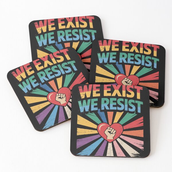 Item preview, We Exist We Resist LGBT Flag Pride Anti Trump Boho Flower  designed and sold by GGrizeldaRivas.