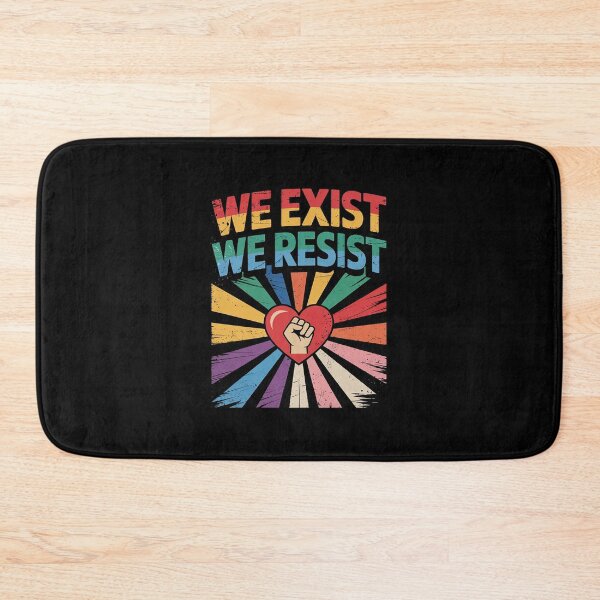 Item preview, We Exist We Resist LGBT Flag Pride Anti Trump Boho Flower  designed and sold by GGrizeldaRivas.