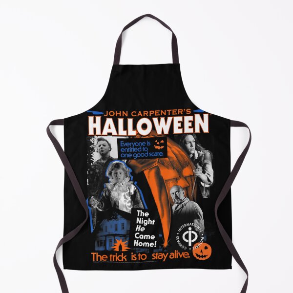 Item preview, Halloween Trick is to Stay Alive Collage Retro Horror Movie designed and sold by Serene woods.