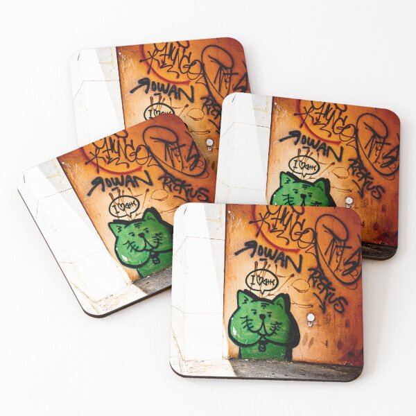 Item preview, Green Cat of Gràcia designed and sold by BadWolfStudios.