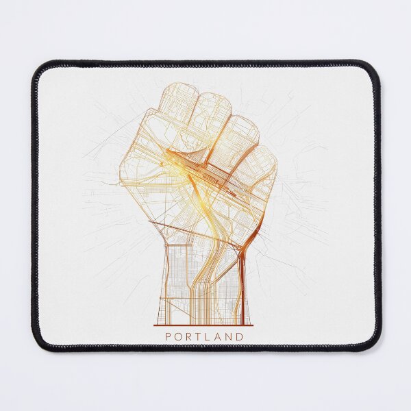 Item preview, Portland Rising – City Map Fist | Urban Unity & Hope Art Design. Portland frog designed and sold by Activity01.