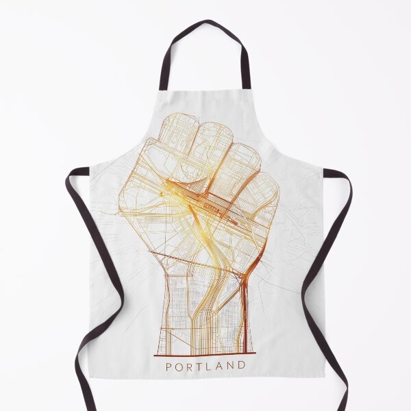 Item preview, Portland Rising – City Map Fist | Urban Unity & Hope Art Design. Portland frog designed and sold by Activity01.