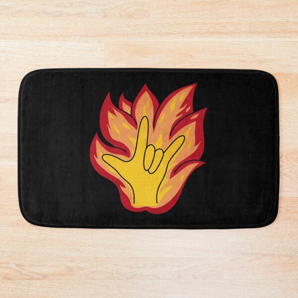 Item preview, Passionately Flaming Fire ASL ILY Love Sign  designed and sold by DDDInspiration.