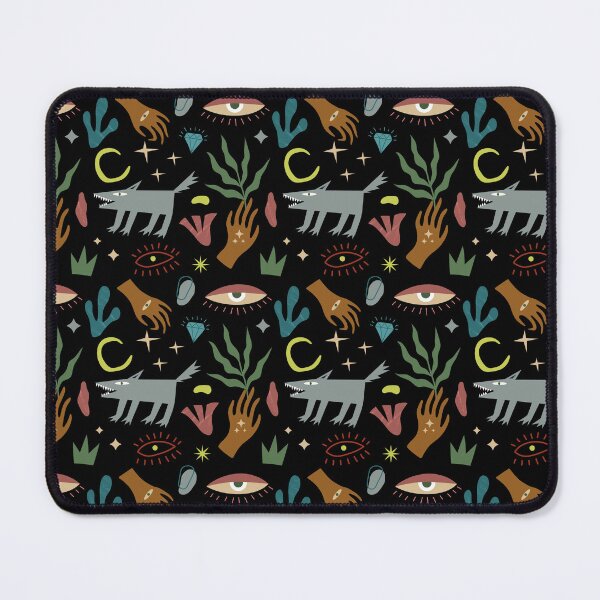 Item preview, Mystic Wolves & Symbols – Enchanted Folklore Pattern designed and sold by NicolaZhukov.