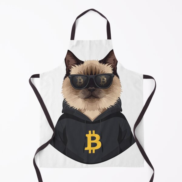 Item preview, Bitcoiner Cat with Sunglasses – Minimalist Crypto HODL Design designed and sold by Siamcatshop.
