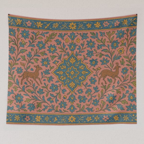 Item preview, Pink pattern floral symmetry designed and sold by Sigtrix.