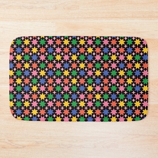 Item preview, Colorful Star & Diamond Pattern – Festive Geometric Design designed and sold by NicolaZhukov.