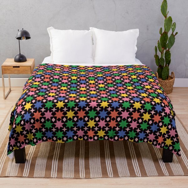 Item preview, Colorful Star & Diamond Pattern – Festive Geometric Design designed and sold by NicolaZhukov.
